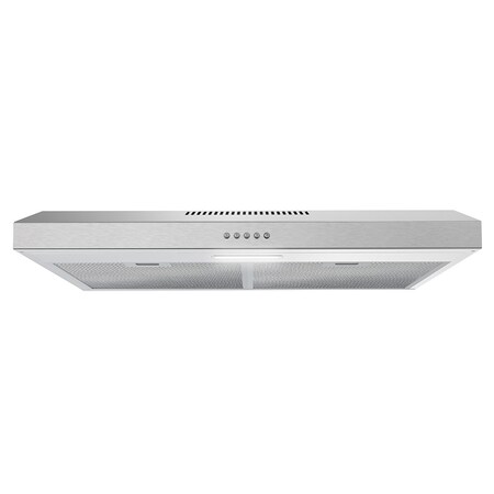 Streamline 30 in. Carmine Ducted Undermount 80 CFM Range Hood in Brushed Stainless Steel T-3205-1-DT